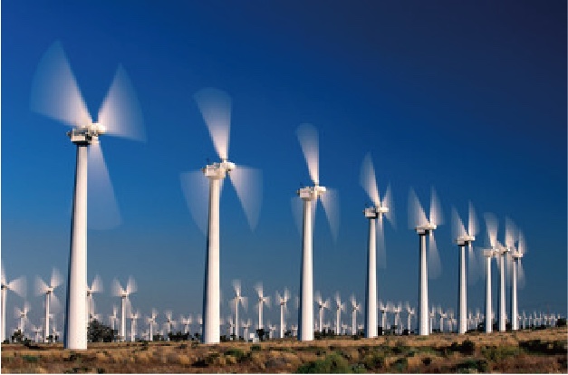 多数の風力発電機
